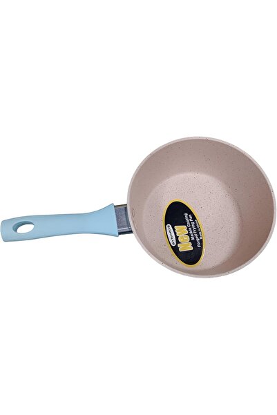 SAQOWARE Granite Non-Stick Milk Pan – 14 cm/1 Litre Saucepan – Pouring Spout with Ergonomic Hand