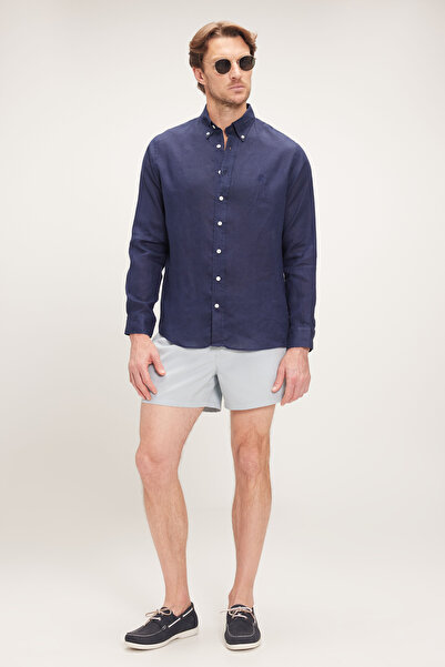 BROOKS BROTHERS Erkek Gri Lastikli Deniz Şortu