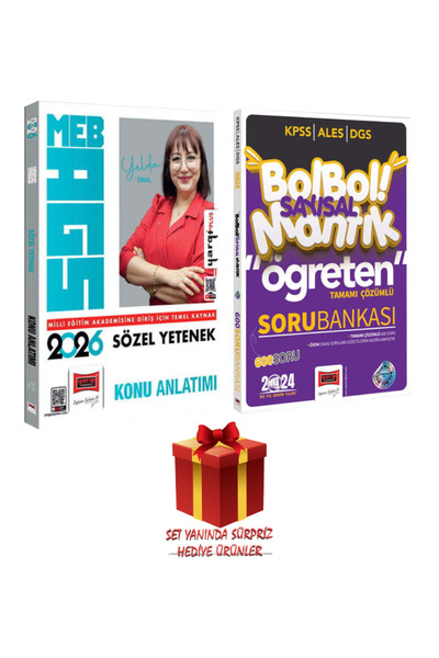 Yargı Yayınları Yelda Ünal| MEB AGS 2026 Sözel Mantık Konu Anlatımı+ Sayısal Yetenek Soru Bankası