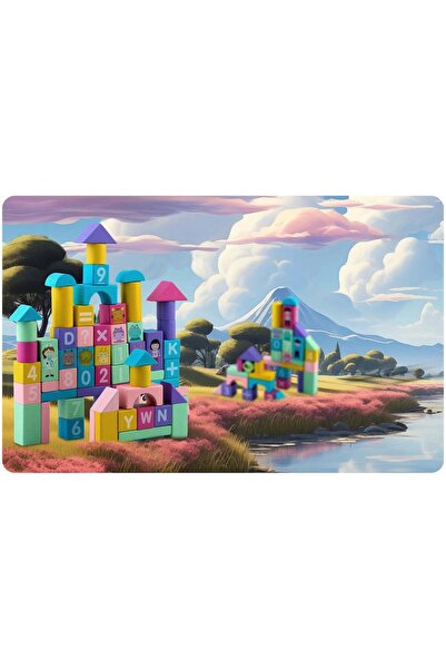 Ricokids Wooden building block set for children, an excellent basis for developing imagination, fa...