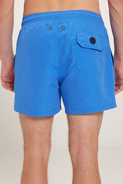 BROOKS BROTHERS Erkek Saks Mavi Lastikli Deniz Şortu