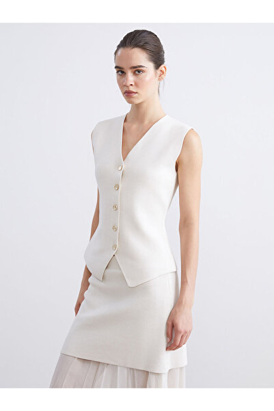 LC Waikiki Timeless Recommendations from Timeless Store |   V-Neck Women's Knitwear Vest