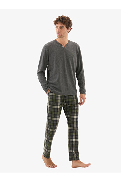 Blackspade Ανδρικό Σετ Πιτζάμες Θερμικό 40803 - Ανθρακί