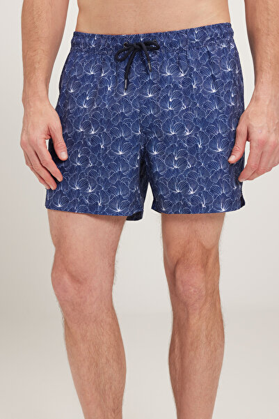 BROOKS BROTHERS Erkek Lacivert Çiçek Desenli Deniz Şortu