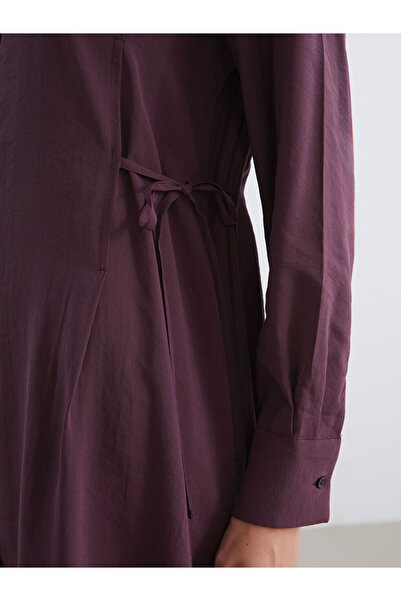 LC Waikiki Plum Modal Blend Shirt Dress