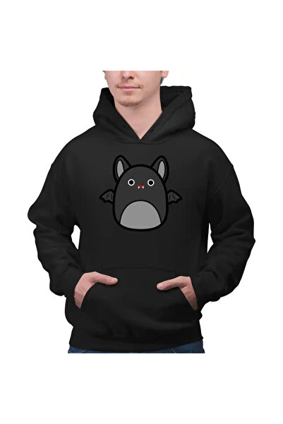 OEM Ανδρικό Φούτερ με Κουκούλα Squishmallows με Νυχτερίδα