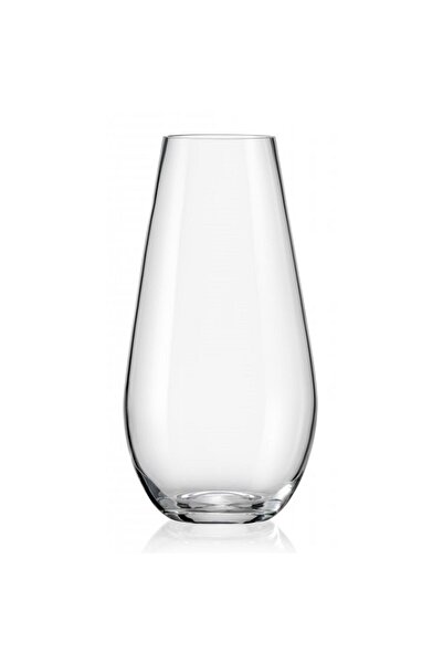 COK Transparent Glass Vase Cok, Height 50 cm, Ø 18 cm, Belly Shape