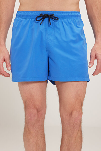 BROOKS BROTHERS Erkek Saks Mavi Lastikli Deniz Şortu