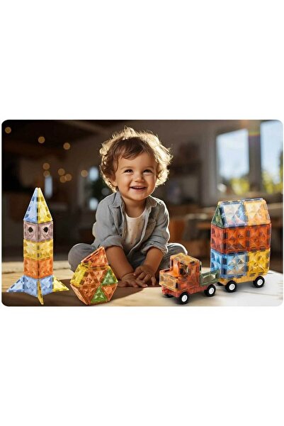 Ricokids Building set with magnetic pieces, stimulates creativity and imagination, developing fine motor skills...