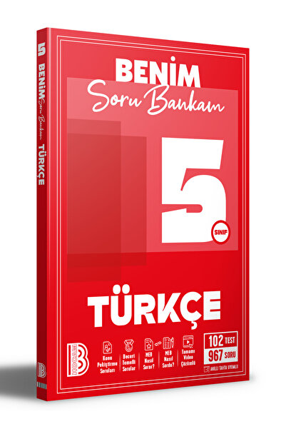 Benim Hocam Yayınları 5. Sınıf Türkçe Soru Bankam Benim Hocam Yayınları