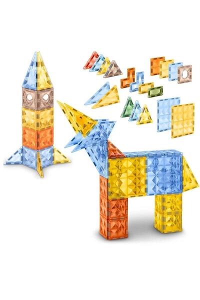 Ricokids Building set with magnetic pieces, stimulates creativity and imagination, exercises coordination...