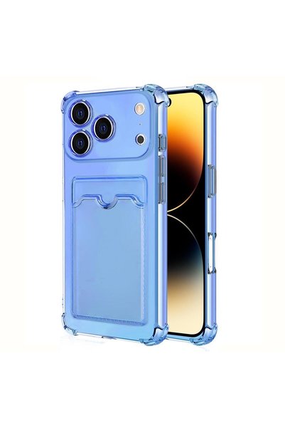 Microsonic Apple iPhone 17 Pro Max Card Slot Shock Case Blue