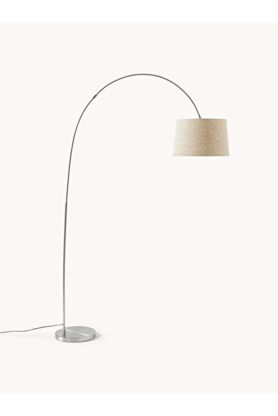 Lamp Han Abajur Şapkalı Deve Boynu Serisi Zemin Lambası Olta Lambader