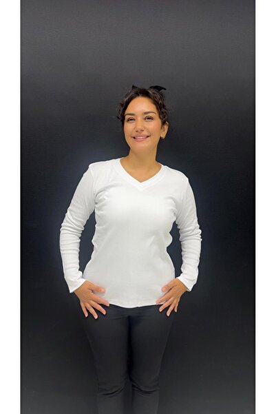 QYA Clothing ΒΑΣΙΚΟ ΜΑΚΡΥΜΑΝΙΚΟ ΜΑΚΡΥΜΑΝΙΚΟ ΜΠΛΟΥΖΑ 100% ΒΑΜΒΑΚΙ