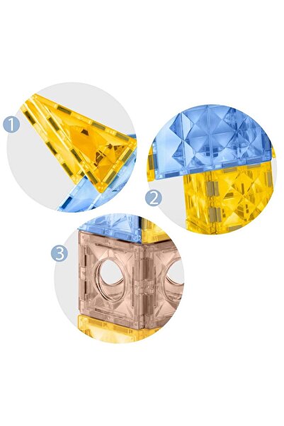 Ricokids Building set with magnetic pieces, stimulates creativity and imagination, exercises coordination...