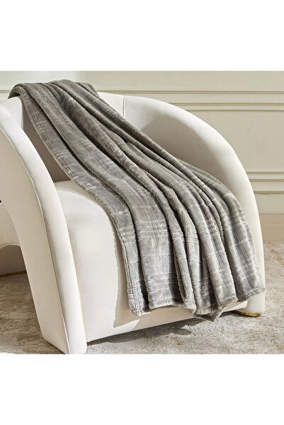 Home Centre Aubrie Embossed Flannel Queen Blanket - 200x240 cm