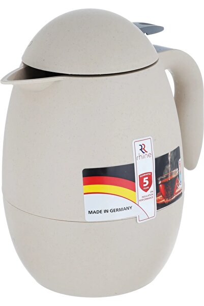 rexa Rhinestone thermos, thermal glass inner container, plastic outer shell - beige