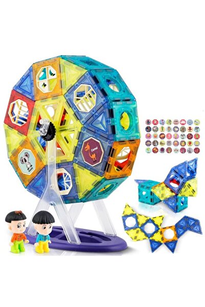 Ricokids Building set with magnetic pieces, stimulates creativity and imagination, in the shape of a carousel...