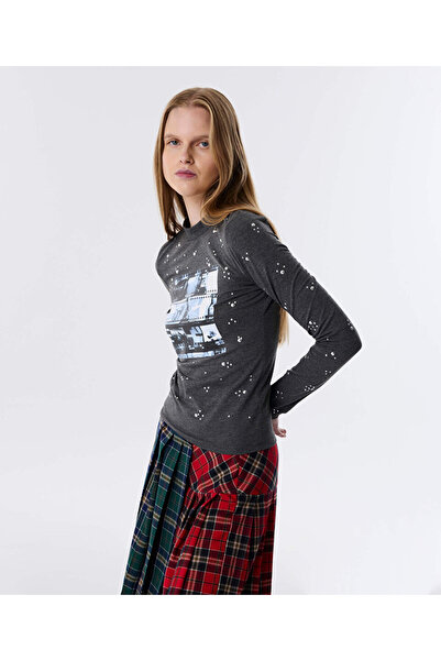 Twist GÖRSEL BASKILI DAR KESİM T-SHIRT