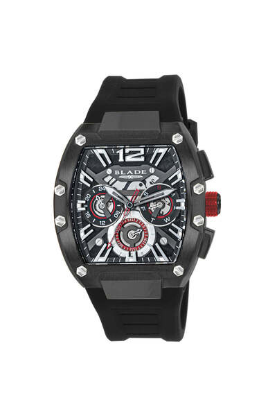 Blade Magnifique Imprint 3652 G 5 NNN SS & Silicone Strap Multifunction Men's Watch