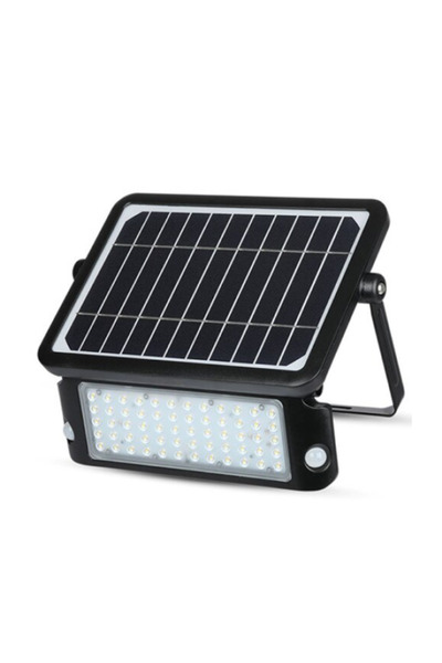 V-TAC Proiector LED cu încărcare solară, 10W, 1100lm, lumină neutră, 4000K, IP65