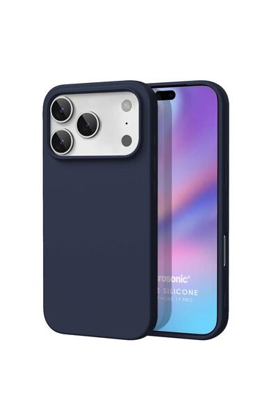 Microsonic Matte Silicone Apple iPhone 17 Pro Max Kılıf Lacivert