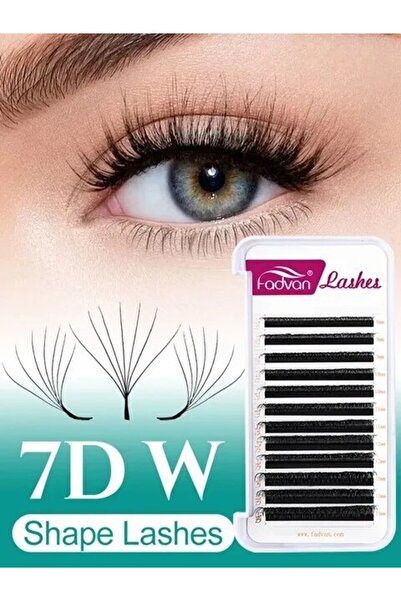 Choice3 814(مزيج) 0.07 مم D FD-QYC FADVAN وصلات رموش على شكل حرف W مزهرة تلقائية طبيعية