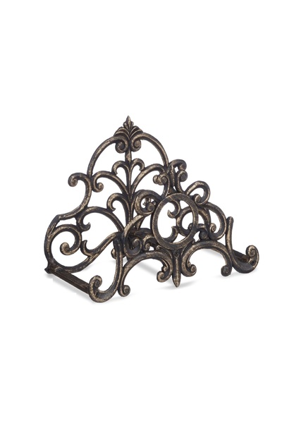Relaxdays Suport furtun montat pe perete, maro, fontă, Relaxdays, 24 x 31,5 x...