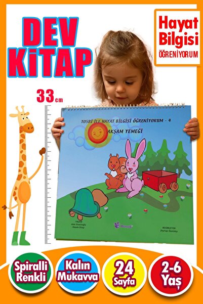 Harika Çocuk Yayınları 2 – 6 Yaş Tosbi ile Hayat Bilgisi Öğreniyorum 4 – Akşa...