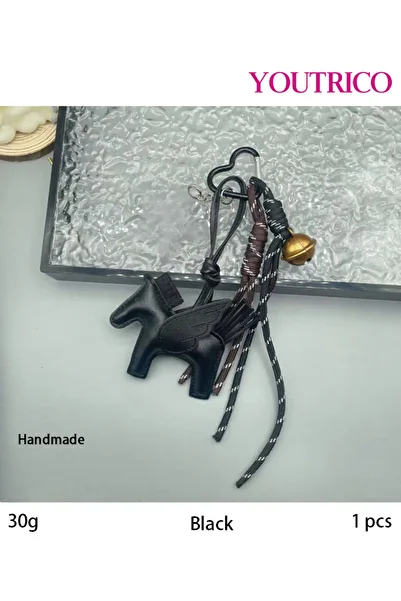 Youtrico Handmade Adorable Little Pegasus Bag Charm - PU Cute Unique Two-Tone Accessory,Keychain