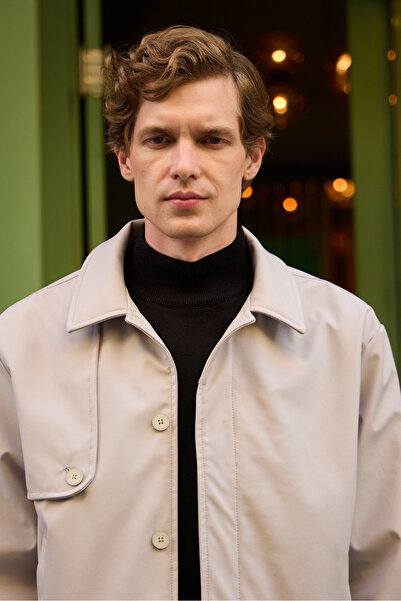 Danger Ανδρικό μπουφάν με κανονική εφαρμογή Stone