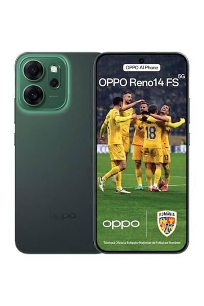 OPPO Reno14 FS, Dual SIM, 12GB RAM, 512GB, 5G, Luminous Green