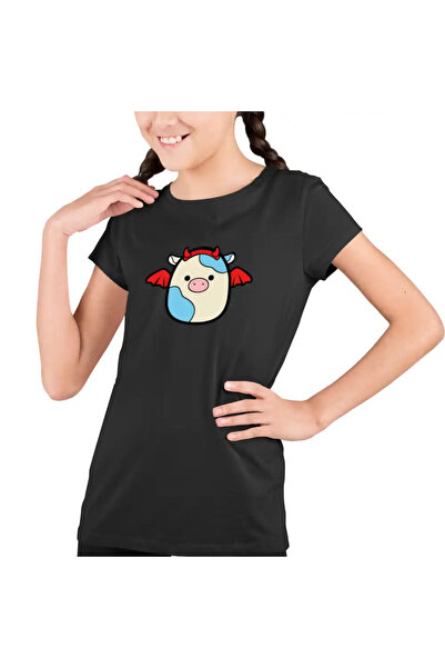 OEM Детска тениска с прилеп и качулка Squishmallows за момичета