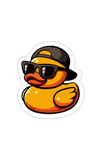 Çağlayan Reklam Havalı Ördek Motorsiklet,cam, Laptop, Kask, Araba Sticker 15x...