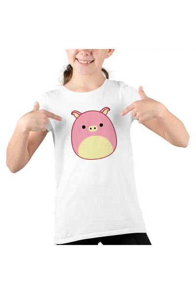 OEM Tricou Copii Fete Squishmallows Porc Ferma