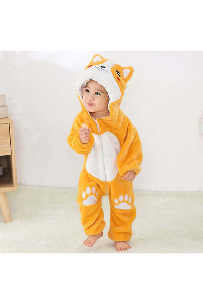 WildFashion Kigurumi pajamas for babies, jumpsuit type, made of soft and fluffy material CLD138-9 100cm