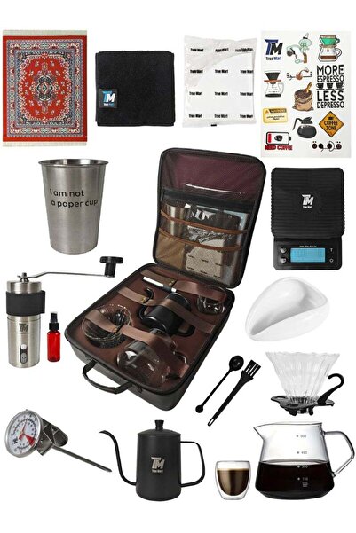 EGG طقم تقطير القهوة - طقم من 14 قطعة مع حقيبة أدوات