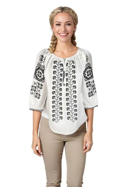 rody's forever Bluza dama RSL5 alb/gri , marimea 3XL