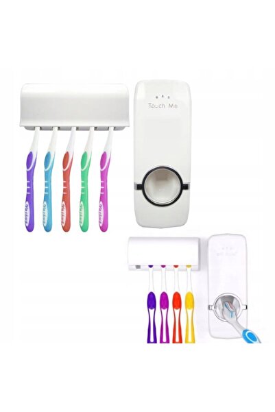 zola Toothpaste dispenser, Zola®, holder for 5 brushes, 16x6x6.5 cm