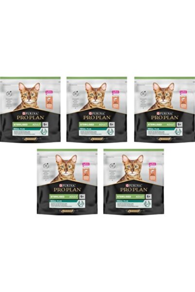 Pro Plan Renal Plus Sterilesed Somonlu Kısırlaştırılmış Kedi Maması 400 Gr. x 5 Paket