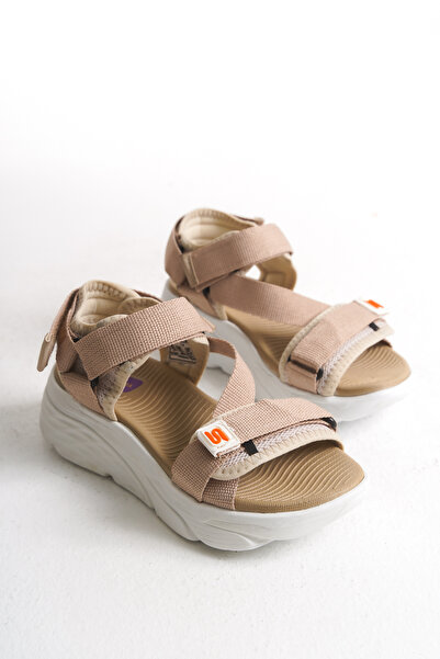 Solo Bag Women's Wedge Heel Orthopedic Comfortable Sole Velcro Adjustable Daily Stylish Sports Sandals