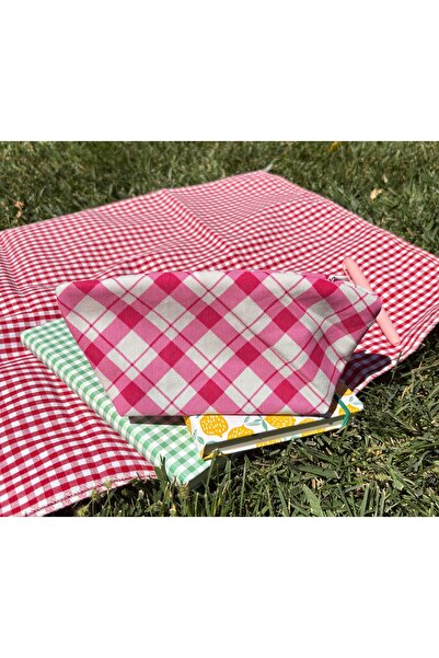 MEKİK BUTİK حافظة أقلام من القماش قابلة للغسل وصديقة للبيئة مع سحاب، باللون ا...