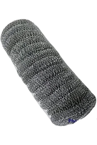 SAQOCLEAN EMC Stainless Steel Wool Pad 12 Pieces Packet