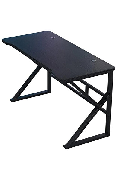 zola Gaming desk 120x60x75 cm, steel frame, 15 mm MDF top, 2 cable organizers, black