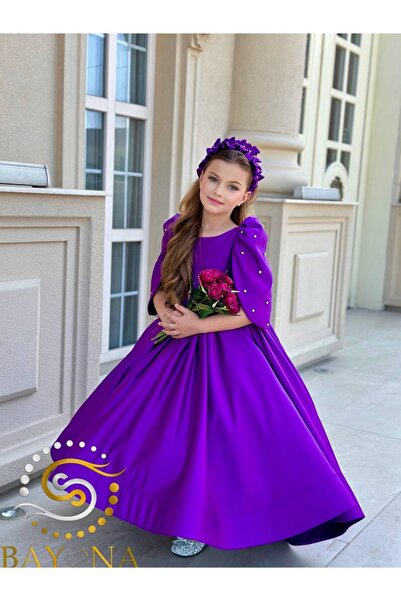 Bayona Kids Kız Çocuk Abiye Elbisesi – Saç Bandı Hediyeli 4-11 Yaş