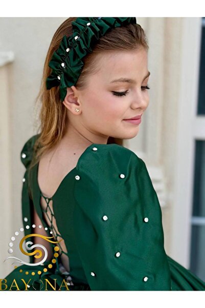 Bayona Βραδινό φόρεμα για κορίτσια για παιδιά – 4-11 ετών με δώρο κορδέλας μαλλιών