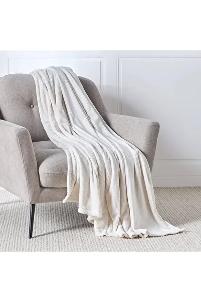 Home Centre Lucia Jacquard Flannel Throw - 150x200 cm