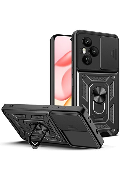 Techsuit Θήκη για Honor 400 Pro, CamShield, Μαγνητικό δαχτυλίδι, Σετ αυτοκόλλ...