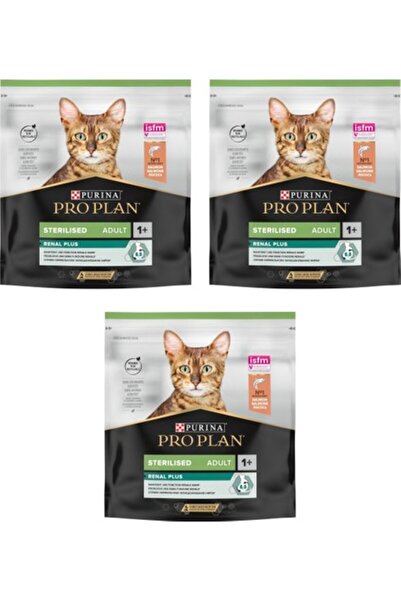 Pro Plan Renal Plus Sterilesed Somonlu Kısırlaştırılmış Kedi Maması 400 gr 3 Paket