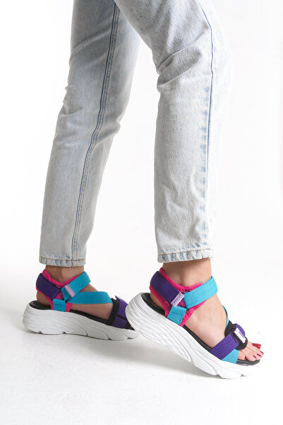 Solo Bag Women's Wedge Heel Orthopedic Comfortable Sole Velcro Adjustable Daily Stylish Sports Sandals